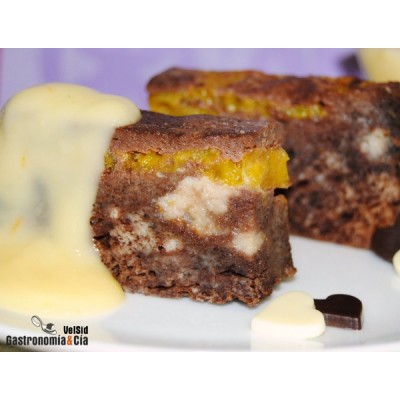 Pudin de chocolate y naranja